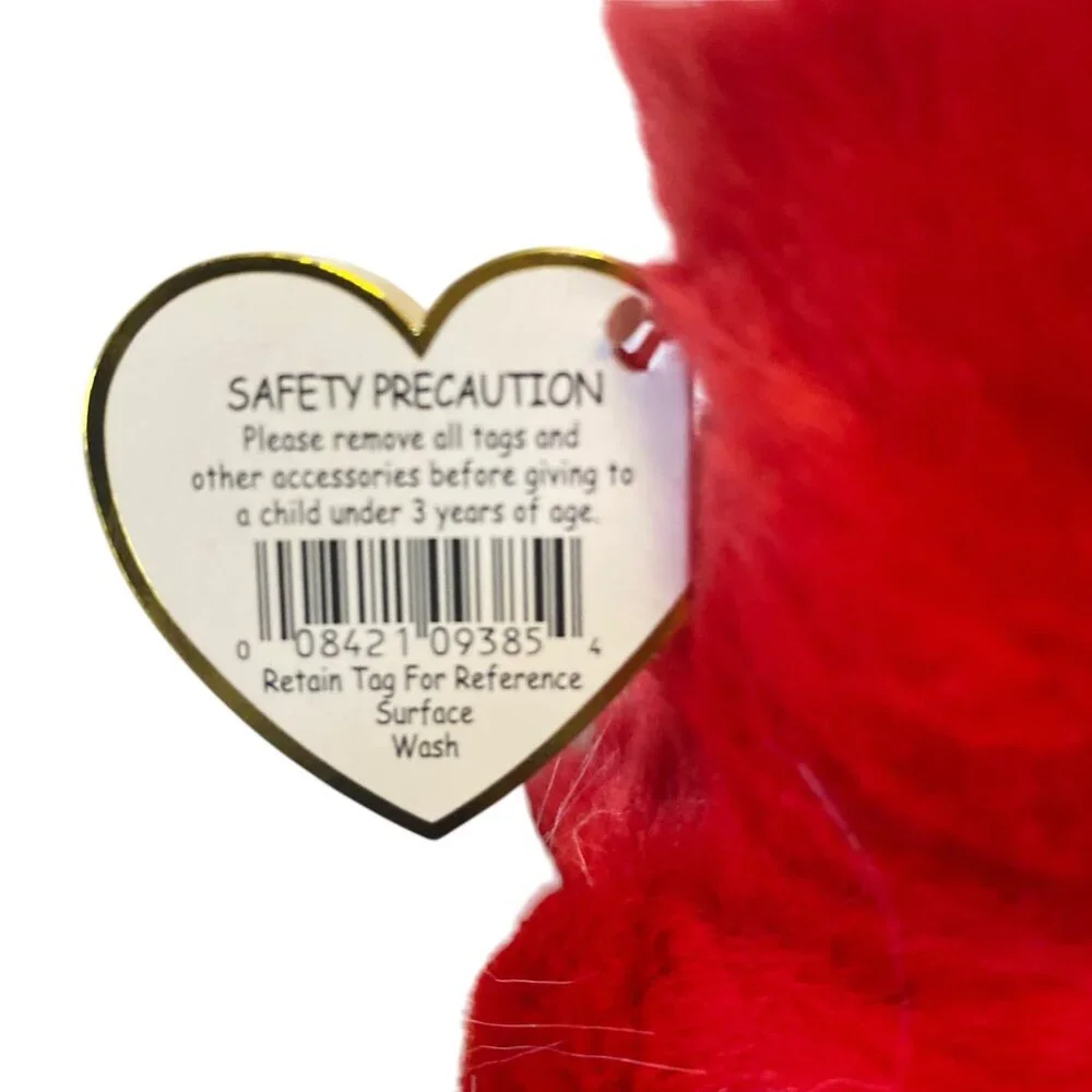 Ty‎ Beanie Buddies Santa Beanie Baby Christmas Plush Toy Red & White 14” w/ Tag